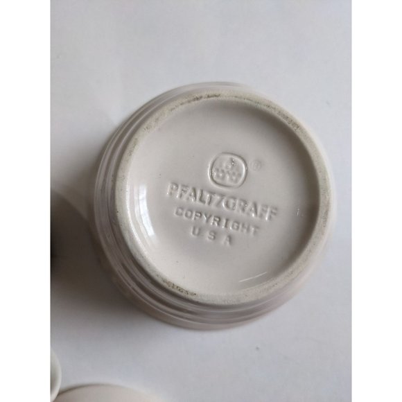 Maison Blue by PFALTZGRAFF cream and covered sugar bowl set blue white Rooster - Picture 10 of 11